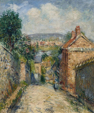 Gustave Loiseau - La rue Thuringe Bonsecours Rouen.webp