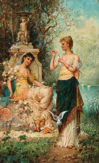 Hans Zatzka - He Loves Me He Loves Me Not.webp
