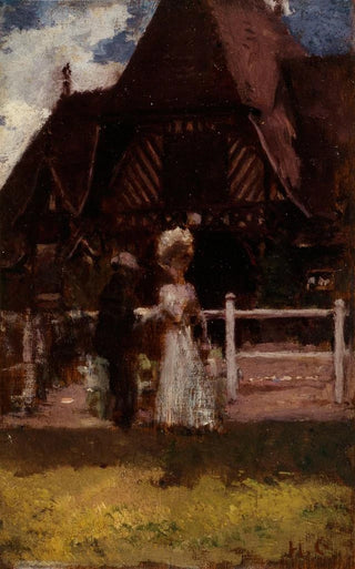 Henri Gervex - tude pour un tableau non identifi montrant lhippodrome de Deauville.webp