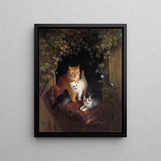 Henritte RonnerKnip - Cat with Kittens.webp