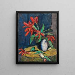 Hermann Stenner - Rote Blumen in weiem Krug.webp