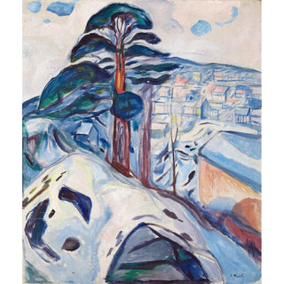 Hiver à Kragerø - Edvard Munch | Reproduction Tableau Décoration murale affiche copie