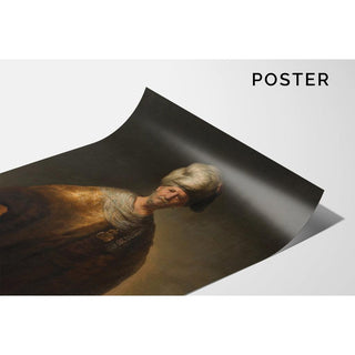 Homme en costume oriental Le noble slave - Rembrandt van Rijn | Reproduction Tableau Décoration murale affiche copie