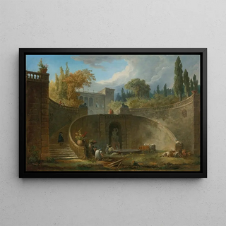 Hubert Robert - Villa Farnese With Gardens At Caprarola.webp