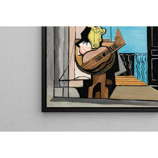 Intérieur Au Balcon de Louis Marcoussis | Reproduction Tableau Décoration murale affiche copie