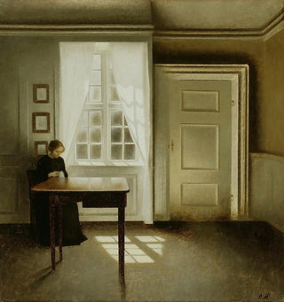 Vilhelm Hammershi - Interior With A Lady.webp