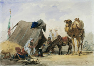 Isidore Pils - An Arab Encampment.webp