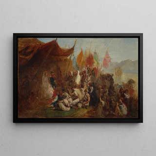 Isidore Pils - Sketch for Reception of Emperor Napoleon III and Empress Eugnie by the Kabyle Leaders at Algiers on September 18 1860.webp