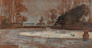 Jacek Malczewski - In front of a house in Wielgie.webp