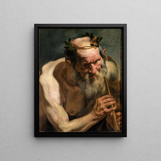 Jacob Jordaens - Old Satyr Holding a Flute.webp