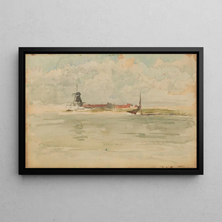 James Abbott McNeill Whistler - A Little Red NoteDordrecht.webp