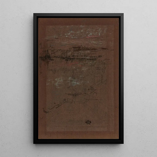 James Abbott McNeill Whistler - Sunset in Red and Brown.webp