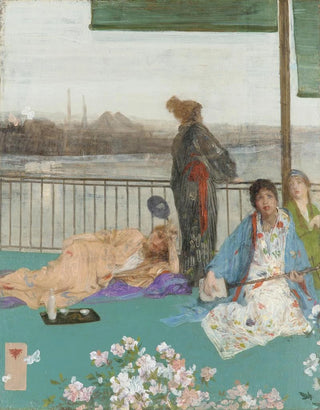 James Abbott McNeill Whistler - Variations in Flesh Colour and Green The Balcony.webp