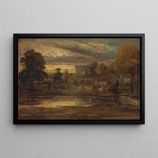 James Ward - Cattle at a Pool at Sunrise.webp