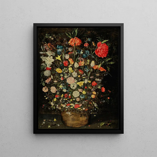 Jan Brueghel the Younger - Still life with a large bouquet of flowers in a wooden bucket.webp