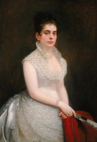 Jared Bradley Flagg - Alice Pike Barney in Wedding Gown.webp