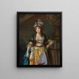JeanBaptiste Greuze - Portrait of a Lady in Turkish Fancy Dress.webp
