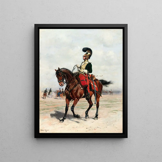 JeanBaptiste douard Detaille - A Cavalry Officer.webp