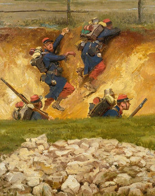 JeanBaptiste douard Detaille - Dans Un Ravin Lignards.webp