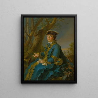 JeanMarc Nattier - Portrait Of Marie Louise Elisabeth De France Duchess Of Parma.webp