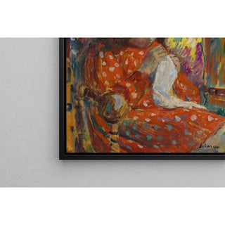 Jeune fille cousant - Henri Lebasque | Reproduction Tableau Décoration murale affiche copie