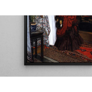 Jeunes femmes regardant Objets Japonais - James Tissot | Reproduction Tableau Décoration murale affiche copie