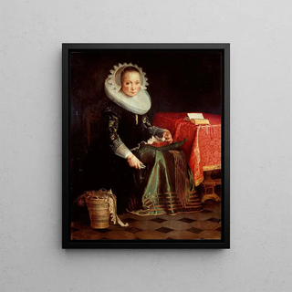 Joachim Wtewael - Portrait Of Eva Wtewael.webp