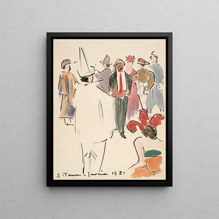 Joaqun TorresGarca - Artists Ball Pierrot and Figures Standing.webp