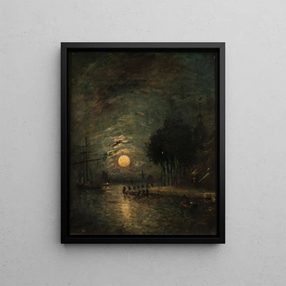 Johan Barthold Jongkind - Moonlight View of Dordrecht.webp