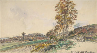 Johan Barthold Jongkind - Road near La CteSaintAndr.webp