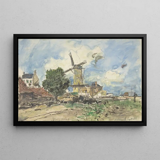 Johan Barthold Jongkind - Wind Mill at Antwerp.webp