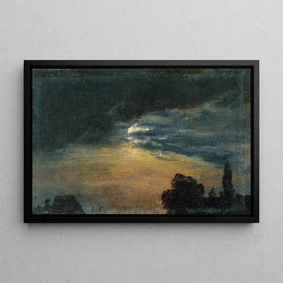 Johan Christian Dahl - Clouds In Moonlight.webp