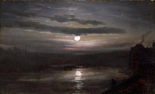 Johan Christian Dahl - The Elbe in Moonlight.webp