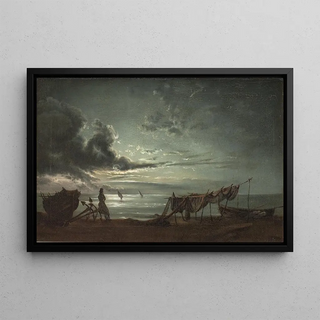 Johan Christian Dahl - The Gulf of Naples Moonlight.webp