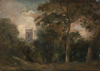 John Constable - A Church in the Trees.webp
