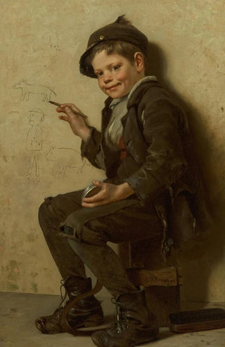 John George Brown - The Young Artist.webp