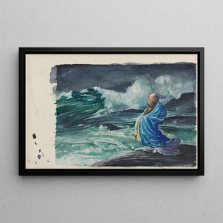 John La Farge - A Rishi Stirring Up a Storm.webp