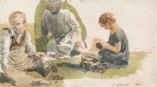 John Linnell - A Study of Children.webp