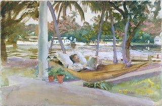 John Singer Sargent - Figure in Hammock Florida.webp