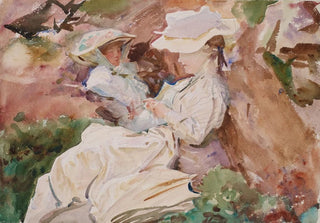 John Singer Sargent - Simplon Mrs Barnard and her Daughter Dorothy.webp