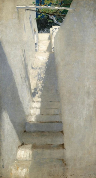 John Singer Sargent - Staircase In Capri.webp