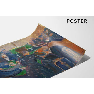 Joueurs à Monte-Carlo - Edvard Munch | Reproduction Tableau Décoration murale affiche copie