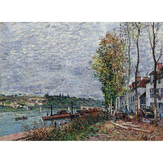 Jour de Brouillard à Saint-Mammès - Alfred Sisley | Reproduction Tableau Décoration murale affiche copie