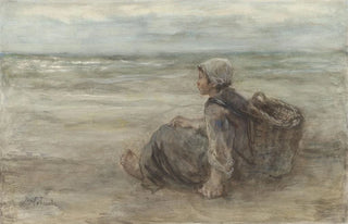 Jozef Israls - Vissersmeisje op het strand.webp