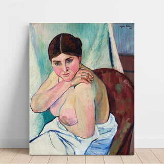 Juliette Assise au Fauteuil - Suzanne Valadon | Reproduction Tableau Décoration murale affiche copie