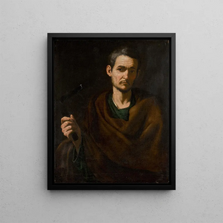 Jusepe de Ribera - Saint Philip HalfLength Holding A Crucifix.webp
