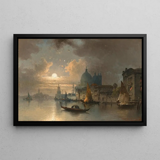 Karl Kaufmann - Venice a Moonlit Night in the Bacino.webp