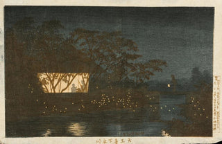 Kobayashi Kiyochika - Koromo River below the Temple Tennji.webp