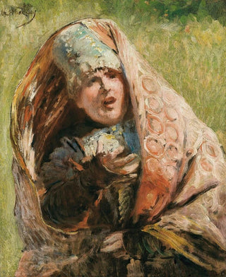 Konstantin Egorovich Makovsky - Portrait Of A Peasant Woman Study For Minin Appealing To People Of Nizhnii Novgorod.webp