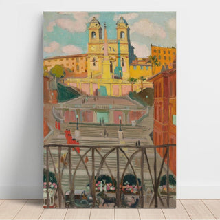 L’Escalier d’Espagne et la Trinité-des-Monts, le soir - Maurice Denis | Reproduction Tableau Décoration murale affiche copie